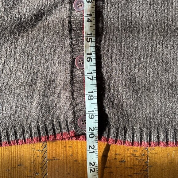 vintage the limited brown wool cardigan Size Medium Fitted See Measurements - Picture 6 of 6